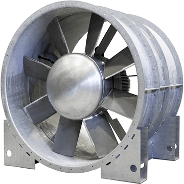 Yüksek basınçlı aksiyal kanal fanları, tünel havalandırma fanları