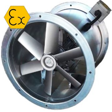 AXD ATEX Kanal tipi aksiyal exproof fan, exproof havalandırma fanı, modelleri, fiyatları vitlo axd atex exproof eksenel fan