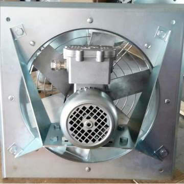 Duvar tipi aksiyal duman tahliye fanı exproof aspiratör